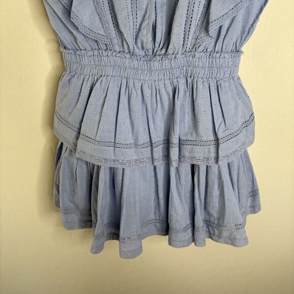 LoveShackFancy Natasha Dress Blue - Picture 7 of 7